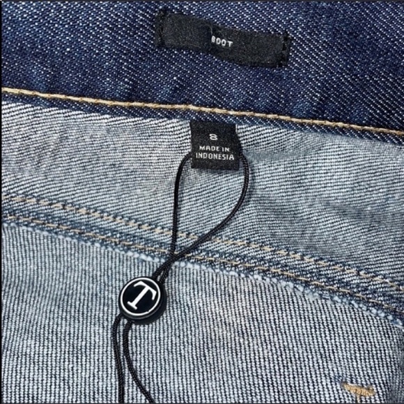 Talbots Dark Denim Jeans Bootcut Size 8 NWOT Size 8 - Picture 5 of 10